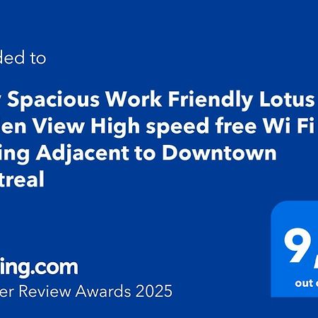 Cozy Spacious Work Friendly Lotus With Garden View High Speed Free Wi Fi And Parking Adjacent To Downtown Montréal Dış mekan fotoğraf